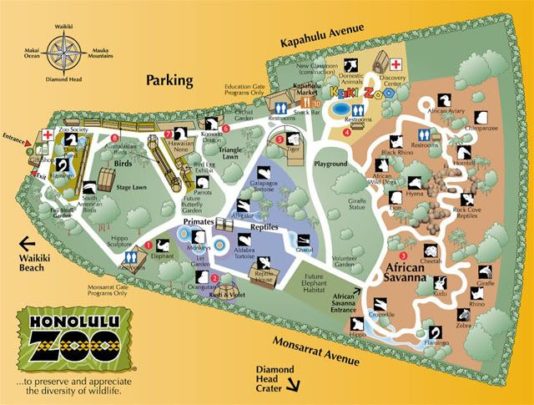 map-honolulu-zoo